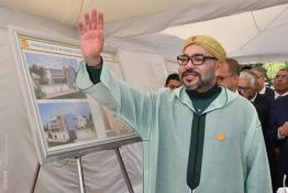 Image du Maroc Professionnelle de  Sa Majesté le Roi Mohammed VI lance les travaux de construction d'un Centre d’addictologie à Benslimane, le 3 Juin 2018. (Photo/ SPPR) via Jalilbounhar.com 